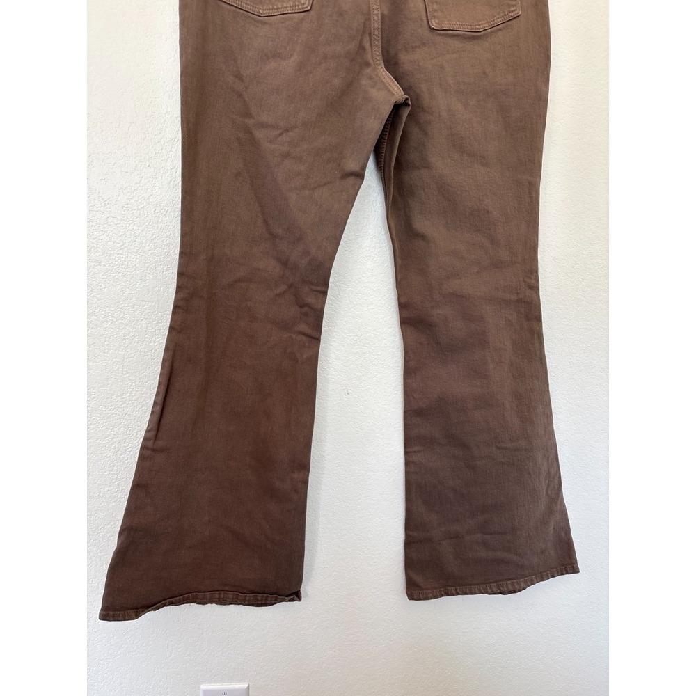 Wrangler Jeans 12 X 31 Brown High Rise Fierce Flare Denim Rodeo cowgirl Retro - Picture 10 of 16